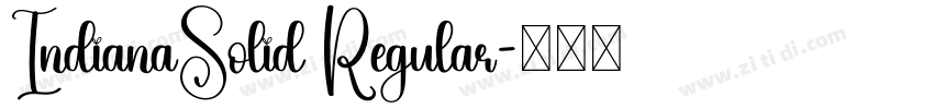 IndianaSolid Regular字体转换
